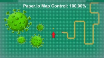 Paper.io Map Control: 100.00% [KING of Paper.io]