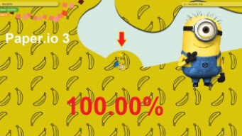Paper.io 3 Map Control: 100.00% [Hacker Minions]