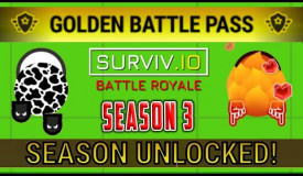 Surviv.io Season 3: ALL GOLD PASS ITEMS UNLOCKED