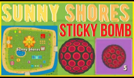 *NEW* Sunny Shores Location & Sticky Bomb/Grenade Weapon! | Zombs Royale.io