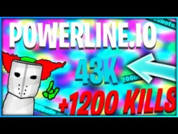 Powerline.io 43k 200bots 1200kills+