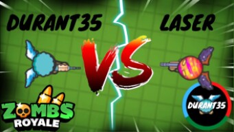 1v1 vs Laser in ZombsRoyale.io