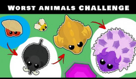 ULTIMATE WORST ANIMALS ONLY CHALLENGE in MOPE.IO