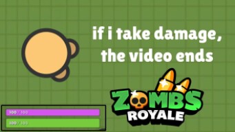 if i take damage, the video ends - ZombsRoyale