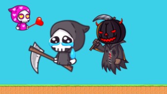 FLYORDIE // DEMONIC PUMPKIN KILLED GRIM REAPER // HEART BREAKER REAPER