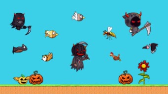 SOLO DEMONIC GHOSTLY TO DEMONIC PUMPKIN TO DEMONIC REAPER GAME PLAY IN FLYORDIE