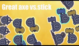 Moomoo.io Team Infection: Great axe vs. Stick Hammer