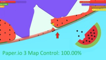 Paper.io 3 Map Control: 100.00% [The Master]