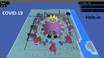 Hole.io Map Control: 100.00% - Big Hole WORLD RECORD [COVID-19]