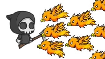 FlyOrDie.io Grim Reaper Dominates The Server /Road To Max Level Evolution and Animals