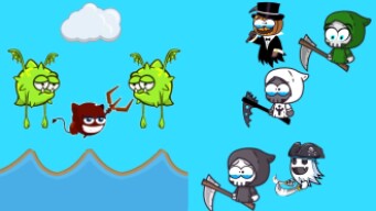 FLYORDIE // DEMONIC IMP KILLS SWAMP MONSTER // REAPERS BATTLE