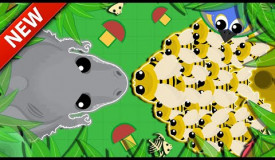 Mope.io Gaining 1M XP Eating Only Bees // Mope.io Challenge