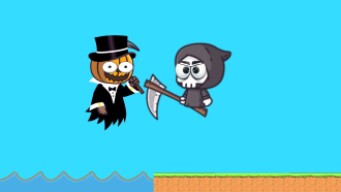 FLYORDIE // MR WAITER PUMPKIN VS GRIM REAPER GAME PLAY