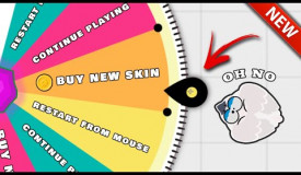 ULTIMATE WHEEL DECIDE CHALLENGE in MOPE.IO PART 3 // BUY SKIN // RESTART // CONTINUE