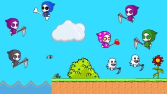 FLYORDIE // GRIM REAPERS 1V1 EPIC BATTLE GAME PLAY