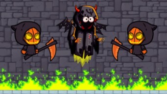 2 HALLOWEEN REAPER VS GHOSTLY ANGEL OF DEATH BOSS in FlyOrDie