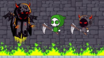 SOLO GHOSTLY TO PUMPKIN TO GRIM REAPER / DEMONIC AND GREEN REAPER KILLED BOSS in FlyOrDie