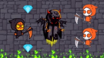 2 ORANGE REAPER AND HALLOWEEN REAPER KILLED BOSS in FlyOrDie