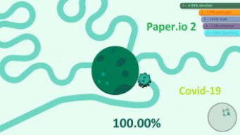 Paper.io 2 Map Control: 100.00% [Covid-19]