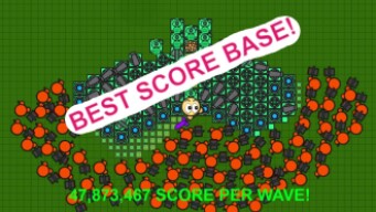 ZOMBS.IO | BEST SCORE BASE | 50 MILLION SCORE PER WAVE!