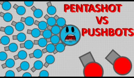 Diep.io | Penta Shot VS Pushbots! 1.01M Penta Shot - Luckiest Ending Ever!