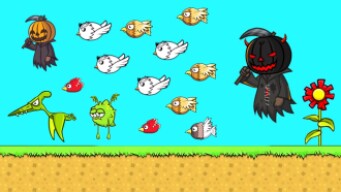 DEMONIC PUMPKIN GHOST GAME PLAY in FlyOrDie