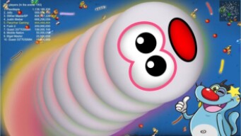 Worms zone.io Gameplay OGGY Funny Moment in Hindi Worms game Snake / wormate io