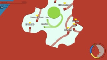 Paper.io 2 Map Control: 100.00% [Team]