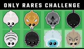 NEW RARES ONLY CHALLENGE in MOPE.IO // 0 XP TO 1 MIL XP with ONLY RARE ANIMALS