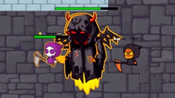 PURPLE AND HALLOWEEN REAPER KILLED BOSS in EvoWorld