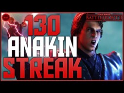 Battlefront-2 130 Max Level Anakin Skywalker Killstreak/Gameplay (On Naboo Two Phases)