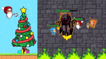 SOLO SANTA CLAUS REAPER // HUNTING BOSS // BEST WINTER UPDATE in EvoWorld