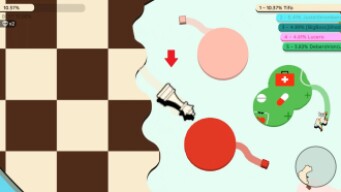 Paper.io 2 Map Control: 100.00% [Chess Queen]