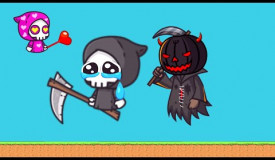 FLYORDIE // DEMONIC PUMPKIN KILLED GRIM REAPER // HEART BREAKER REAPER