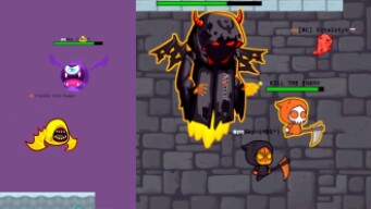 BOSS VS HALLOWEEN REAPER AND 1V1 FIGHT in EvoWorld