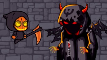 HALLOWEEN REAPER VS BOSS GAME PLAY in EvoWorld