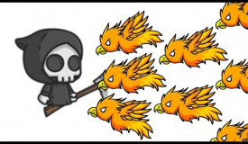 FlyOrDie.io Grim Reaper Dominates The Server /Road To Max Level Evolution and Animals