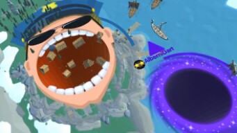 Hole.io Map Control: 100.00% - Big Hole WORLD RECORD #45