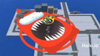 Hole.io Map Control: 100.00% - Among Us WORLD RECORD