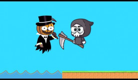 FLYORDIE // MR WAITER PUMPKIN VS GRIM REAPER GAME PLAY