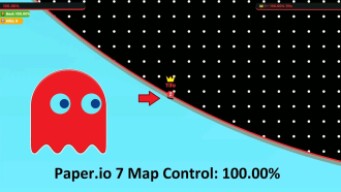 Paper.io 7 Map Control: 100.00% Invisible Hacker