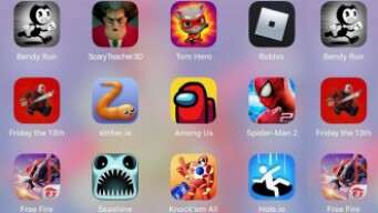 Scary Teacher,Knock' em All,Hole.io,Spiderman Amazing 2,Roblox,Tom Hero,Among Us,Slither.io,Seashine