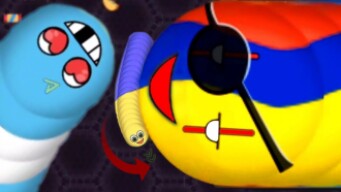 wormate io | worm Game | oggy and Jack gameplay in Hindi voice