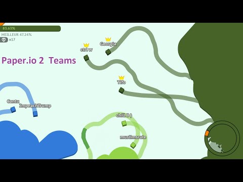 Paper.io 2 [Teams] Map Control: 100.00% Instant Win
