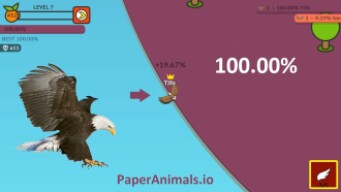 PaperAnimals.io Paper.io 2 Map Control: 100.00%