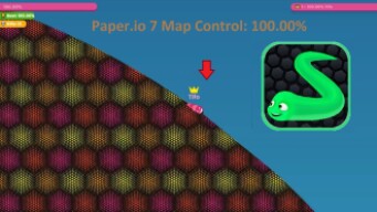 Paper.io 7 Map Control: 100.00% World Record [Slither.io]