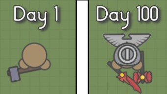 I Survived 100 Days In Hacker Infested Hardcore Moomoo.io.