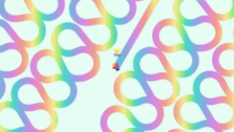 Paper.io 2 [Rainbow] Map Control: 100.00%