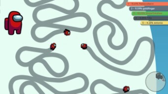 Paper.io 2 Map Control: 100.00% Imposter [Among Us]