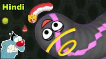 wormate.io | New oggy Pro in Hindi snake killing 100 super troll worms